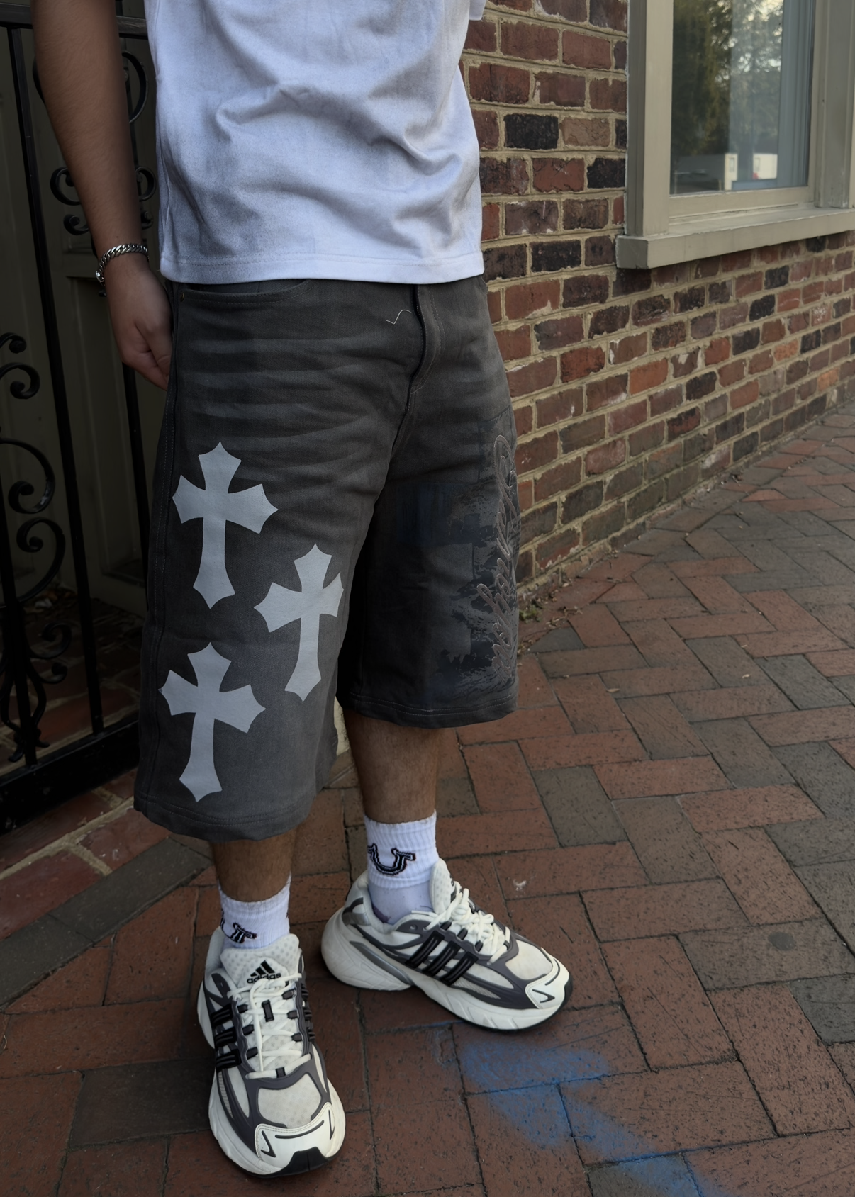 Blue Graphic Shorts